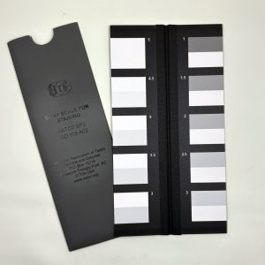 Grey scale for assessing staining